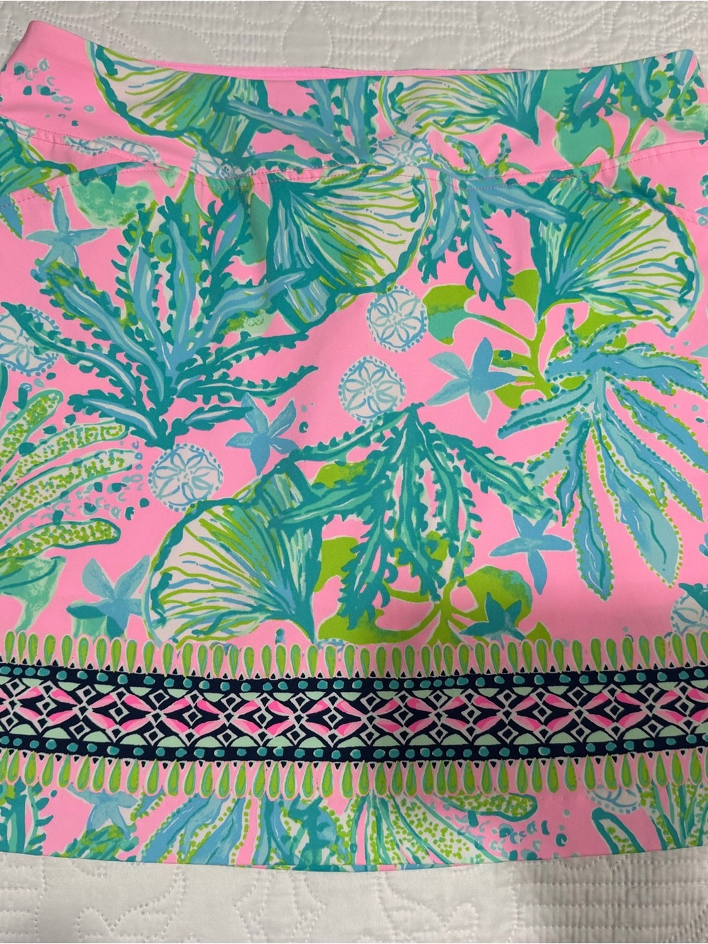 Lilly Pulitzer Pink Tropical Print Skort